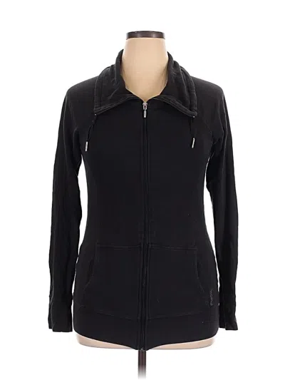 Pre-owned Reebok Zip Up Hoodie In Black