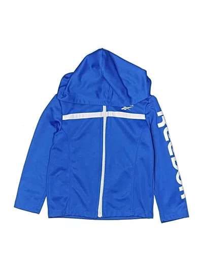 Pre-owned Reebok Kids' Zip Up Hoodie In Blue