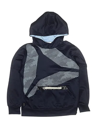 Pre-owned Reebok Kids' Zip Up Hoodie In Blue
