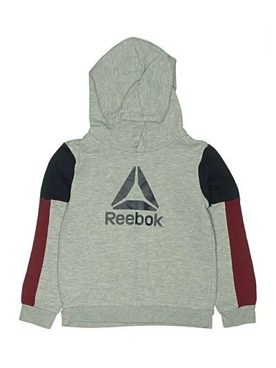 Pre-owned Reebok Kids' Zip Up Hoodie In Gray