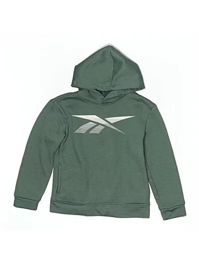 Pre-owned Reebok Kids' Zip Up Hoodie In Green