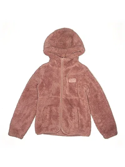 Pre-owned Reebok Kids' Zip Up Hoodie In Pink