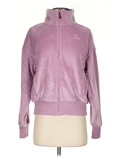 Pre-owned Reebok Zip Up Hoodie In Purple
