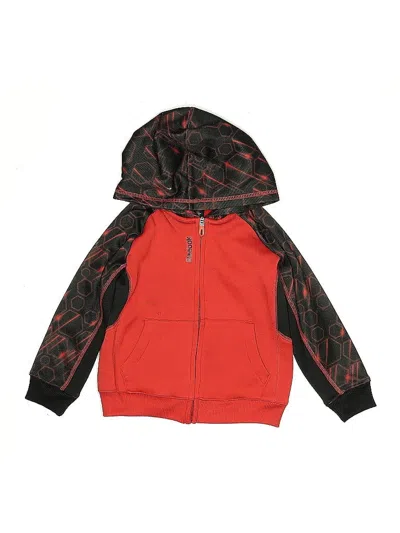 Pre-owned Reebok Kids' Zip Up Hoodie In Red