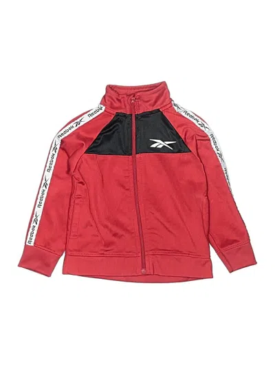 Pre-owned Reebok Kids' Zip Up Hoodie In Red