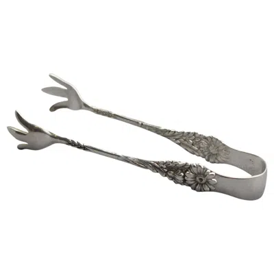 Pre-owned Reed & Barton 1958-76 American Harlequin Sterling Silver Sugar Cube Tongs By