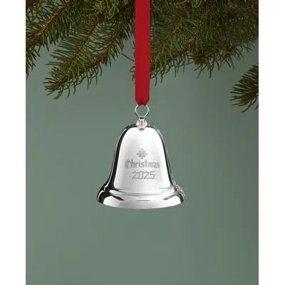 Reed & Barton 2025 Annual Christmas Bell Sterling Ornament In Silver