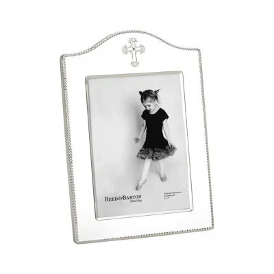 Reed & Barton Abbey Cross Single Picture Frame In Silver