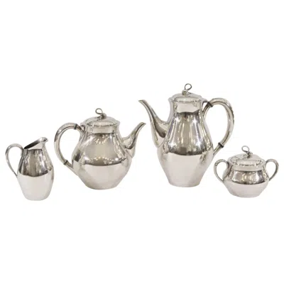 Pre-owned Reed & Barton "americana" Silverplate Tea & Coffee Service