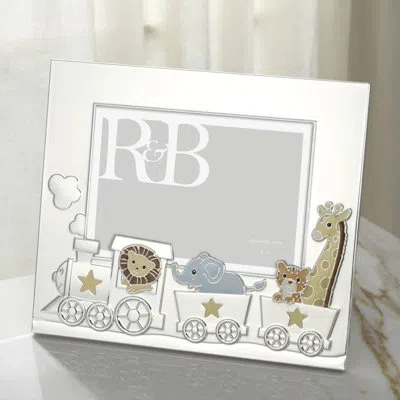 Reed & Barton Animal Train Silverplate 5x7 Frame
