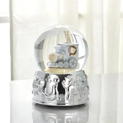 Reed & Barton Reed And Barton Animal Train Silverplate Snowglobe