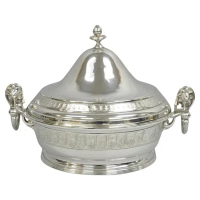 Pre-owned Reed & Barton Antique English Victorian Edwardian  Silver Plated Soup Tureen