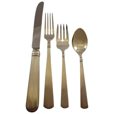 Pre-owned Reed & Barton Ashmont By  Sterling Silver Dinner Flatware Set 8 Service 33 Pieces In Brown