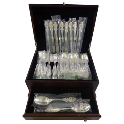 Pre-owned Reed & Barton Chambord By Reed And Barton Silverplate Flatware Set For 8 Service 50 Pieces New