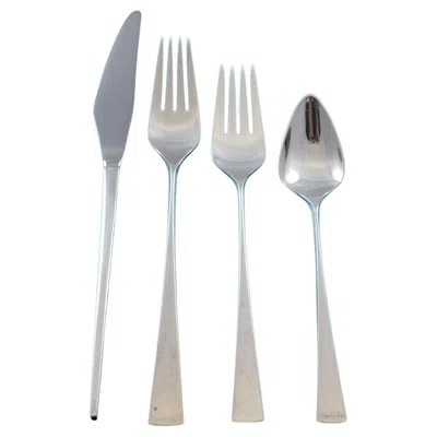 Pre-owned Reed & Barton Da Vinci By  Sterling Silver Flatware Service 12 Set 50 Pcs Modern