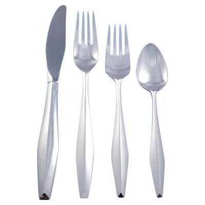 Pre-owned Reed & Barton Diamond By Reed And Barton Sterling Silver Flatware Set Service 51 Pieces Modern