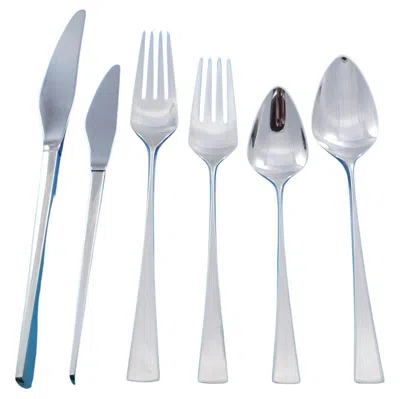 Pre-owned Reed & Barton Dimension By  Sterling Silver Flatware Service For 12 Set 84 Pcs