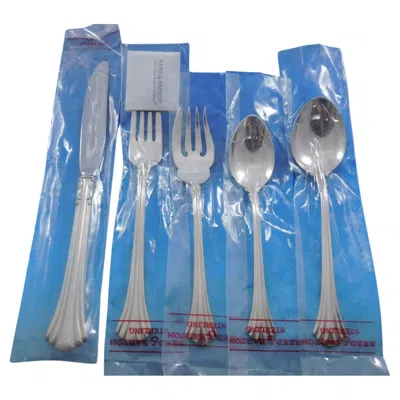 Pre-owned Reed & Barton Eighteenth 18th Century By  Sterling Silver Flatware Set 67 Pcs New In Blue