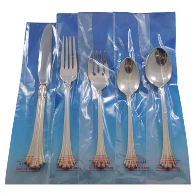 Pre-owned Reed & Barton Eighteenth Century By  Sterling Silver Flatware Set Service 65 New In Blue