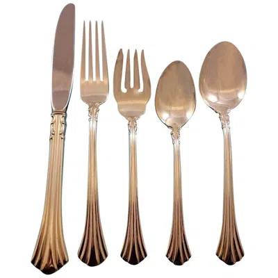 Pre-owned Reed & Barton Eighteenth Century By  Sterling Silver Flatware Set Service 65 Pcs In Brown