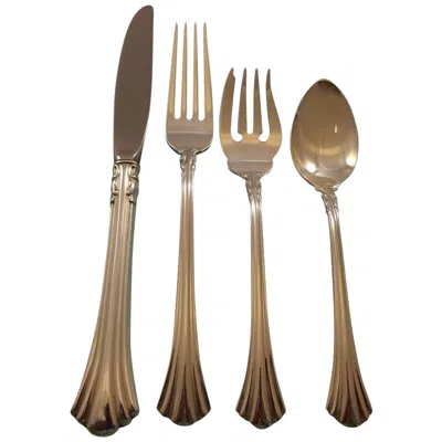Pre-owned Reed & Barton Eighteenth Century Reed And Barton Sterling Silver Flatware Set 12 Service 68 Pc In Brown