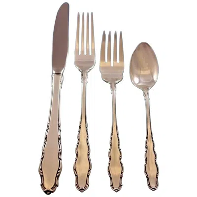 Pre-owned Reed & Barton English Provincial By Reed And Barton Sterling Silver Flatware Set For 8 Service In Brown