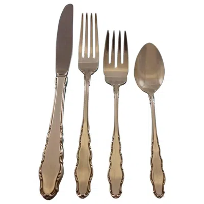 Pre-owned Reed & Barton English Provincial By Reed And Barton Sterling Silver Flatware Set Service 79 Pc In Brown