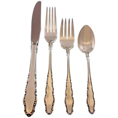 Pre-owned Reed & Barton English Provincial  Sterling Silver Flatware Set Service 30 Pcs New In Brown