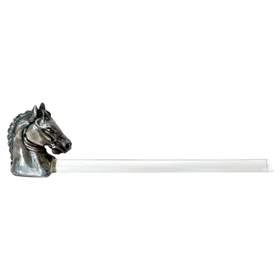 Pre-owned Reed & Barton Equestrian Page Magnifier, 1940s Usa In Silver
