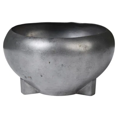 Pre-owned Reed & Barton Footed Bowl, Pewter, Art Deco Design, 1930s, American In Gray