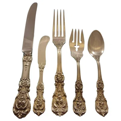 Pre-owned Reed & Barton Francis I Old By  Sterling Silver Flatware Set 12 Service 67 Pc Dn In Brown