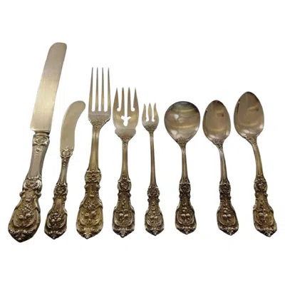 Pre-owned Reed & Barton Francis I Old By Reed And Barton Sterling Silver Flatware Set Service 89 Pieces In Brown