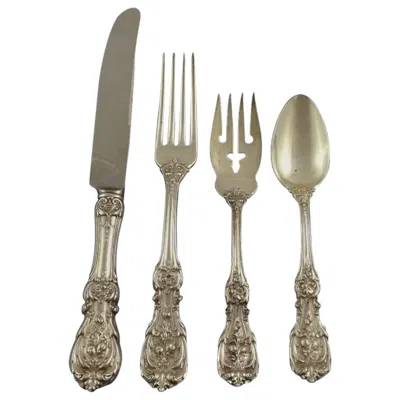Pre-owned Reed & Barton Francis I Older By  Sterling Silver Flatware Set 8 Service 87-pcs In Brown