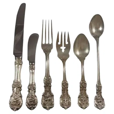 Pre-owned Reed & Barton Francis I  Sterling Silver Flatware 8 Set 54 Pieces New Script Mks