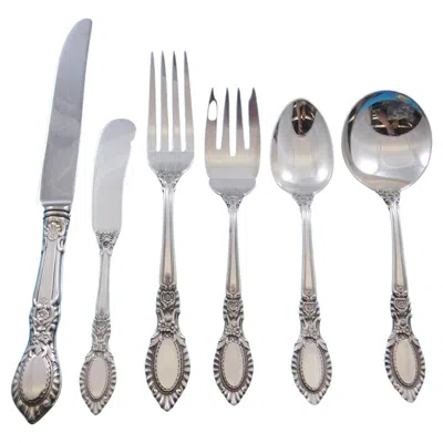 Pre-owned Reed & Barton Guildhall By Reed And Barton Sterling Silver Flatware Set 8 Service 49 Pieces