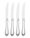 Reed And Barton Hammered Antique 4pc Steak Knife Set In Metallic