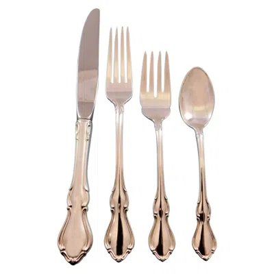 Pre-owned Reed & Barton Hampton Court By  Sterling Silver Flatware Set Service 33 Pcs New In Sand