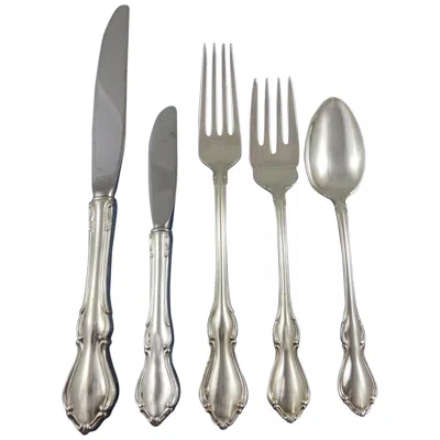 Pre-owned Reed & Barton Hampton Court By  Sterling Silver Flatware Set Service 65 Pieces