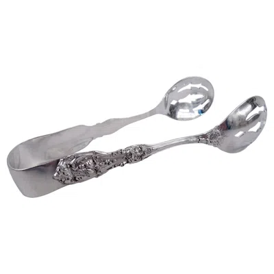 Pre-owned Reed & Barton Hard-to-find  Francis I Sterling Silver Ice Tongs