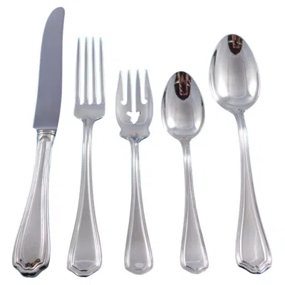 Pre-owned Reed & Barton Hepplewhite By  Sterling Silver Flatware Set For 8 Service 43 Pcs