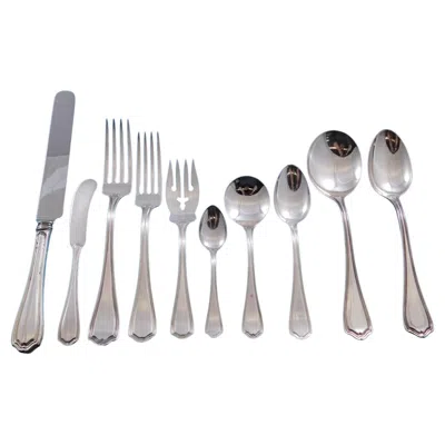 Pre-owned Reed & Barton Hepplewhite By  Sterling Silver Flatware Set Service 169 Pc Dinner