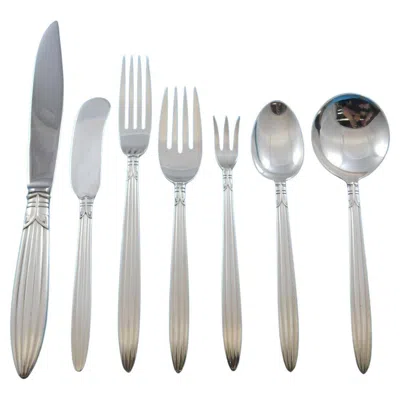 Pre-owned Reed & Barton Jubilee By  Sterling Silver Flatware Set 8 Service 56 Pieces