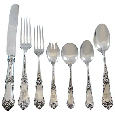 Pre-owned Reed & Barton La Marquise By  Sterling Silver Flatware Set Service 66 Pcs Dinner