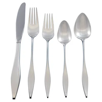 Pre-owned Reed & Barton Lark By  Sterling Silver Flatware 12 Set 68 Pcs Mid-century Modern