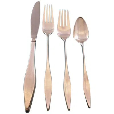 Pre-owned Reed & Barton Lark By  Sterling Silver Flatware Set For 8 Service 40 Pieces In Sand