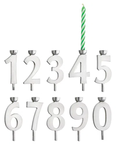 Reed And Barton Let's Celebrate 10pc Candleholder Set In Metallic