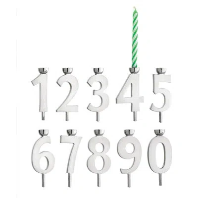 Reed & Barton Let's Celebrate 34 Piece Metal Candlestick Set In Silver
