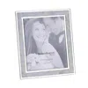 Reed & Barton Mother Of Pearl Frame, 8x10 In Silver Plate/white
