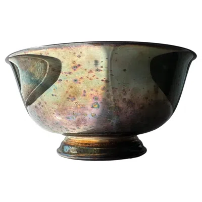 Pre-owned Reed & Barton "paul Revere" Silver Plated Bowl In Black