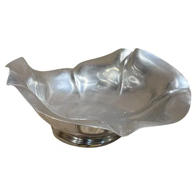 Pre-owned Reed & Barton Pewter Bowl Mid Century Modern Art Nouveau Style In Gray